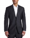 Kenneth Cole Reaction Men's Gray Solid Suit Separate Coat