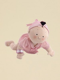 Made of super-soft velour, it's a wonderful, huggable playmate for every little girl. Embroidered facial features ID bracelet for personalization Removable cotton jersey knit wrap top Fleece diaper with grip-tape closure Outie belly button A streak of brown hair Creative Child magazine Seal of Excellence 15H X 13W X 3D Imported Recommended for ages 2 and up Made of super-soft velour, it's a wonderful, huggable playmate for every little girl. Embroidered facial features ID bracelet for personalization Removable cotton jersey knit wrap top Fleece diaper with grip-tape closure Outie belly button A streak of brown hair Creative Child magazine Seal of Excellence 15H X 13W X 3D Imported Recommended for ages 2 and up