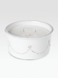 Perfect for outdoor entertaining, this three-wick soy wax candle is scented with a citrus citronella fragrance to keep pests at bay.Ceramic stonewareSoy wax24 oz. capacity3H X 6WDishwasher- & microwave-safeImported Perfect for outdoor entertaining, this three-wick soy wax candle is scented with a citrus citronella fragrance to keep pests at bay.Ceramic stonewareSoy wax24 oz. capacity3H X 6WDishwasher- & microwave-safeImported