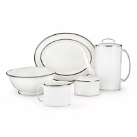 An elegant collection of dinnerware from kate spade new york features platinum bands that complement your fine table setting. An elegant collection of dinnerware from kate spade new york features platinum bands that complement your fine table setting.