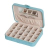 Mele & Co. Maria Plush Fabric Jewelry Box and Ring Case in Aqua