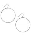 Let style come full circle. Giani Bernini's hoop drop earrings shape up any look. Crafted in sterling silver. Approximate drop: 2 inches.