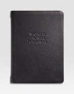 This traveler's must-have includes summary pages for jotting down your adventures, full color maps, toll-free numbers, world weather, distances and international dialing codes.LeatherHandmade320 pagesAbout 5 X 6Made in USA