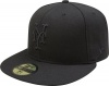 MLB New York Mets Black on Black 59FIFTY Fitted Cap