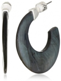 Kenneth Cole New York Urban S and Shell Open Hoop Earrings Kenneth Cole New York Urban S and Shell Open Hoop Earrings