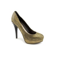 Rachel Roy Kimi Pumps Heels Shoes Gold Womens New/Display