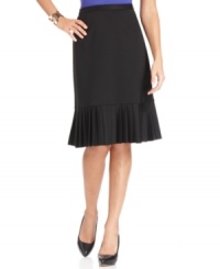 Update your wardrobe with this pleated skirt in basic black from Elementz. It pairs perfectly with anything from printed blouses to lightweight sweaters. Update your wardrobe with this pleated skirt in basic black from Elementz. It pairs perfectly with anything from printed blouses to lightweight sweaters.