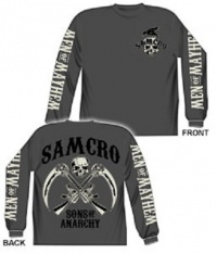 Samcro Men Of Mayhem Long Sleeve Sons Of Anarchy T-shirt Samcro Men Of Mayhem Long Sleeve Sons Of Anarchy T-shirt