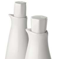 Borrowing from nature, this oil & vinegar cruet set has a highly glossed surface and unusual contours, creating an interesting silhouette - a DVF signature - on the table. Borrowing from nature, this oil & vinegar cruet set has a highly glossed surface and unusual contours, creating an interesting silhouette - a DVF signature - on the table.
