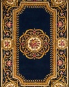 Harmony Collection HARMOHA-12BLU790R Round Area Rug, 7-Feet 9-Inch by 7-Feet 9-Inch