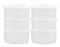 HIC 14-ounce Porcelain Souffle 4.5-inch Set of 6 HIC 14-ounce Porcelain Souffle 4.5-inch Set of 6