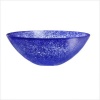 Kosta Boda Tellus 12-Inch Crystal Bowl, Blue