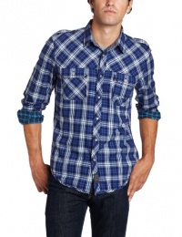 Calvin Klein Jeans Men's Reflective Plaid Shirt Calvin Klein Jeans Men's Reflective Plaid Shirt