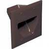 DataComm 45-0002-BR 2-Gang Recessed Low Voltage Cable Plate (Brown)