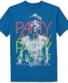 Turn it up. Let this Wiz Khalifa graphic tee from American Rag get you in the mood to party.