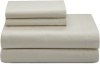 Calvin Klein White Label Double Stitch Sateen King Sheet Set, Bisque