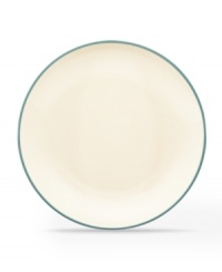 Make everyday meals a little more fun with Colorwave dinnerware from Noritake. Mix and match the coupe salad plates in turquoise and white with square and rim pieces for a tabletop that's endlessly stylish.