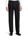 Haggar Men's Cool 18 Melange Herringbone Pleat Front Pant