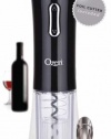 Ozeri Nouveaux II Electric Wine Opener in Black, with Free Foil Cutter, Wine Pourer and Stopper -- Ultimate Wine Gift On Sale