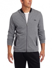 HUGO BOSS Men's Sleepwear Jacket With Zip, Grey, Medium HUGO BOSS Men's Sleepwear Jacket With Zip, Grey, Medium