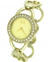 Armani Exchange Crystal Accents Gold-tone Dial Women's watch #AX4083