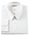 With a crisp, classic look, this shirt from Van Heusen easily rounds out your dress wardrobe.