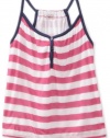 Splendid Girls 7-16 Rugby Stripe Top, Cotton Candy, 10