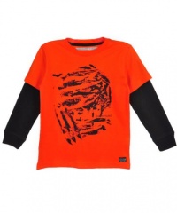 Sean John Unrivaled V-Neck T-Shirt (Sizes 4 - 7) - orange, 7 Sean John Unrivaled V-Neck T-Shirt (Sizes 4 - 7) - orange, 7