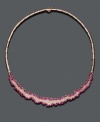 Spice things up with this red hot ruby necklace. Featuring a 14k rose gold setting, this necklace from the Effy Collection features marquise-cut ruby (12-1/4 ct. t.w.) and round-cut diamond (1-1/2 ct. t.w.). Approximate length: 16 inches.