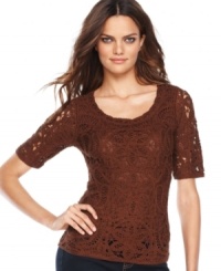 This fall's top trend? Texture. Make it your own with INC's petite crochet sweater. (Clearance) This fall's top trend? Texture. Make it your own with INC's petite crochet sweater. (Clearance)