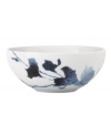 The name Dansk evokes quality and sophisticated Scandinavian design, and Siluhet dinnerware collection is no exception. With the quiet beauty of the watercolor-like leaves and vines, Siluhet all-purpose bowl inspires moments of delicious tranquility.