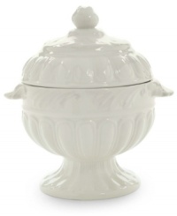 The oversized Butler's Pantry dinnerware and dishes collection from Lenox adds a vintage touch to your formal gatherings, in durable embossed white china with a dressy high sheen. The oversized Butler's Pantry dinnerware and dishes collection from Lenox adds a vintage touch to your formal gatherings, in durable embossed white china with a dressy high sheen.