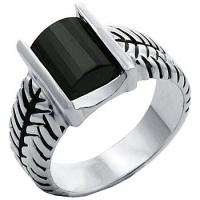 T20 Tqw11711ZJH David Yurman Inspired Octagon Cut Black Diamond Fashion Ring T20 Tqw11711ZJH David Yurman Inspired Octagon Cut Black Diamond Fashion Ring