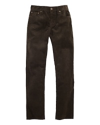 A slim-fitting corduroy pant is perfect for a back-to-school modern look. A slim-fitting corduroy pant is perfect for a back-to-school modern look.