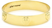 Betsey Johnson Status Gold Heart Bangle Bracelet