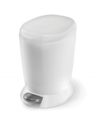 Trash it. This simplehuman garbage can keeps bathroom and office areas neat and tidy, squeezing seamlessly into any small space. Choose from black or white plastic. Trash it. This simplehuman garbage can keeps bathroom and office areas neat and tidy, squeezing seamlessly into any small space. Choose from black or white plastic.