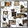 New View Our Family Metal Stamped Leaf Collage Frame