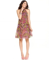 Pretty colors, bold prints and a touch of retro-inspired glamour -- One World's dress really does have it all! Pretty colors, bold prints and a touch of retro-inspired glamour -- One World's dress really does have it all!