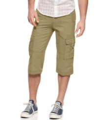 Lengthen your stride with these longer-than-average cargo shorts from INC International Concepts. (Clearance) Lengthen your stride with these longer-than-average cargo shorts from INC International Concepts. (Clearance)