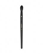 This versatile, long-haired brush gradually tapers to a medium-size dome of soft, natural hair bristles. Its unique shape makes it ideal for applying shadow all over lids, softening eye contour colors, diffusing shadow pigments or setting concealer to perfection. Shadow is seamlessly blended with horizontal strokes from the outer corner of lid up into the crease, making eyes look extra defined. Concealer is set by using light vertical strokes around the eye area.