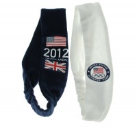 Ralph Lauren Team USA Olympic 2 pair Headband Navy/White One Size Ralph Lauren Team USA Olympic 2 pair Headband Navy/White One Size