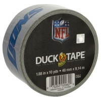 Duck Brand 240549 Detroit Lions NFL Team Logo Duct Tape, 1.88-Inch by 10 Yards, Single Roll Duck Brand 240549 Detroit Lions NFL Team Logo Duct Tape, 1.88-Inch by 10 Yards, Single Roll