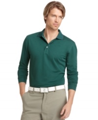 You'll play your best when you feel your best in this Izod golf shirt featuring moisture wicking and UV protection. You'll play your best when you feel your best in this Izod golf shirt featuring moisture wicking and UV protection.