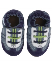 Off and running. Get him ready for the race of life with these comfy Robeez shoes designed for easy movement, grip and muscle development. Off and running. Get him ready for the race of life with these comfy Robeez shoes designed for easy movement, grip and muscle development.