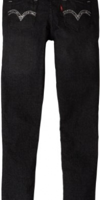 Levi's Girls 7-16 Rare Gem Super Skinny Fit Jean, Blackout, 10R Levi's Girls 7-16 Rare Gem Super Skinny Fit Jean, Blackout, 10R