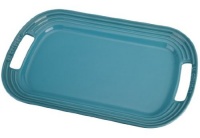 Le Creuset Stoneware 16 Oval Serving Platter, Caribbean Le Creuset Stoneware 16 Oval Serving Platter, Caribbean