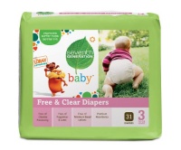 Seventh Generation Free & Clear Diapers, Super Jumbo Box -- Stage 3, 62 Count Seventh Generation Free & Clear Diapers, Super Jumbo Box -- Stage 3, 62 Count
