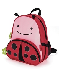 Whimsical details and durable materials make this the perfect pack for kids on-the-go. Easily holds all supplies your preschooler might need for a busy day of work and play, and the mesh side pocket adjusts to fit a juice box, sippy cup or water bottle. Whimsical details and durable materials make this the perfect pack for kids on-the-go. Easily holds all supplies your preschooler might need for a busy day of work and play, and the mesh side pocket adjusts to fit a juice box, sippy cup or water bottle.