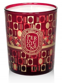 Limited Edition Winter Collection pays tribute to the 50 years of history and creation. Perdigone (spiced plum) evokes the delicious, spicy and mild scents that envelop the home in the middle of winter, nutmeg, cinnamon leaves, and cloves merge to shroud the candied plum.Approximately 60 hours of burn timeKeep wick trimmed to ½ to ensure optimal useHand poured and made in France6.5 oz. Limited Edition Winter Collection pays tribute to the 50 years of history and creation. Perdigone (spiced plum) evokes the delicious, spicy and mild scents that envelop the home in the middle of winter, nutmeg, cinnamon leaves, and cloves merge to shroud the candied plum.Approximately 60 hours of burn timeKeep wick trimmed to ½ to ensure optimal useHand poured and made in France6.5 oz.