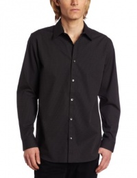 Calvin Klein Sportswear Men's Long Sleeve Mini Check Poplin Woven Calvin Klein Sportswear Men's Long Sleeve Mini Check Poplin Woven
